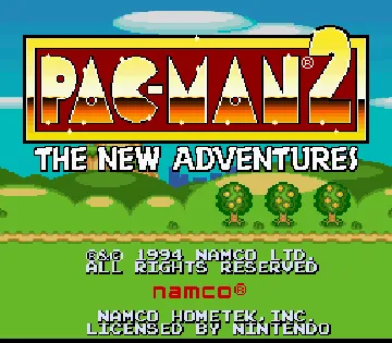 Pac-Man 2 - The New Adventures (USA) screen shot title